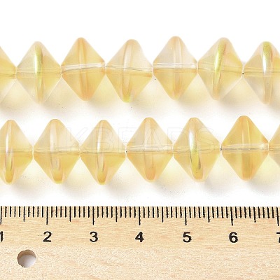 Electroplate Glass Beads Strands EGLA-G038-01A-HP02-1