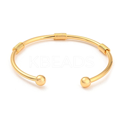 Brass Cuff Bangles LS-BJEW-P305-01G-1
