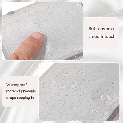 2Pcs PVC Mini Photocard Holder Book AJEW-SP0002-20A-06-1