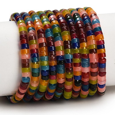 Dyed Natural White Jade Beads Strands GG-CBA47A4-B01-2X4MM-1
