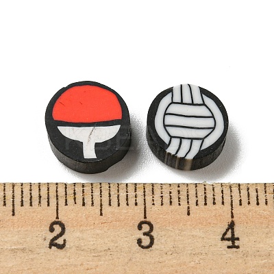 Handmade Polymer Clay Beads X-CLAY-E005-09-1