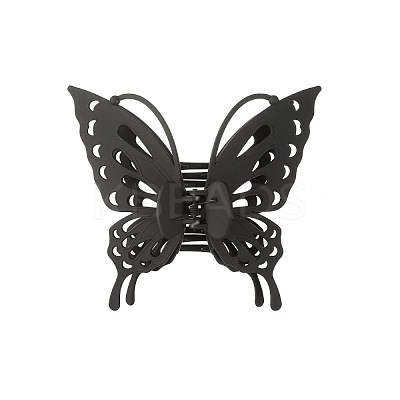 Hollow Butterfly Shape Plastic Large Claw Hair Clips PW-WG59392-01-1