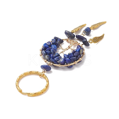 Woven Net/Web with Wing Pendant Keychain KEYC-JKC00481-05-1