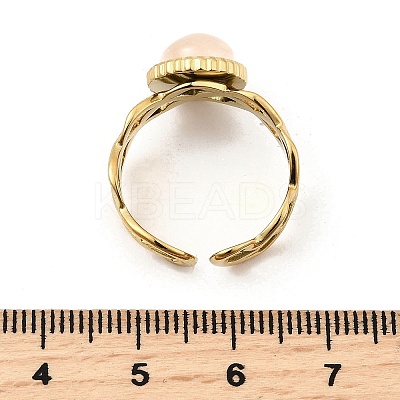 304 Stainless Steel Cuff Rings for Women RJEW-U062-02A-01G-1