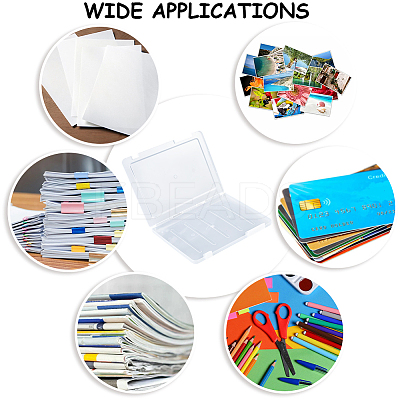 Transparent Plastic Packaging Boxes with Hinged Lid AJEW-WH20060-90A-1