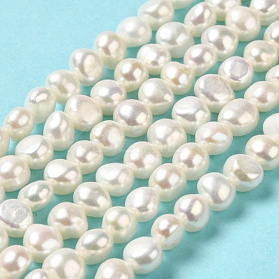 Natural Cultured Freshwater Pearl Beads Strands PEAR-E017-06-1