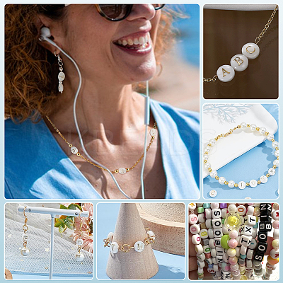 26Pcs 26 Styles Natural White Shell Oval Beads BSHE-PH0001-59-1