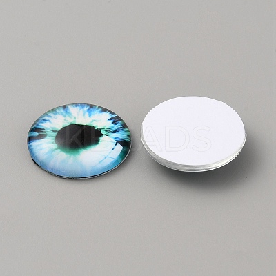 Glass Cabochons LS-GLAA-WH0033-75H-10-1