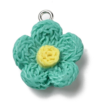 Opaque Resin Pendants RESI-L038-01P-03-1