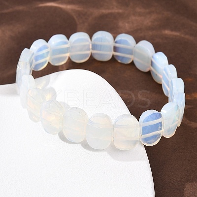Opalite Faceted Beaded Stretch Bracelets for Women BJEW-K251-07Q-1