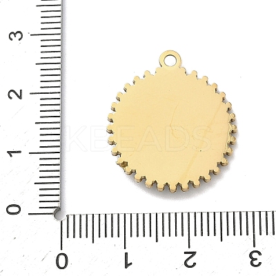 304 Stainless Steel & Rhinestone Pendants STAS-G371-09G-02G-1