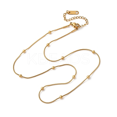 304 Stainless Steel Satellite Chains Necklaces for Women NJEW-M107-05B-G-1