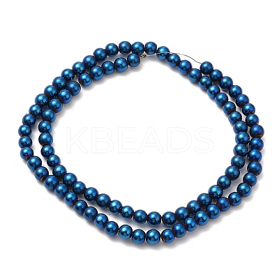 Electroplate Synthetic Magnetic Hematite Beads Strands G-E602-01F-1