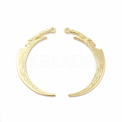 Rack Plating Alloy Big Pendants PALLOY-E025-34G-1