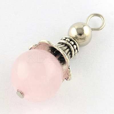 Natural Rose Quartz Pendants LS-G-Q459-02Q-1