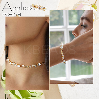 10Pcs Rack Plating Brass Clear Cubic Zirconia Watch Band Clasps KK-SC0003-11G-1