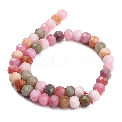 Faceted Dyed Natural White Jade Beads Strands GG-CBAE966-01B-J-1