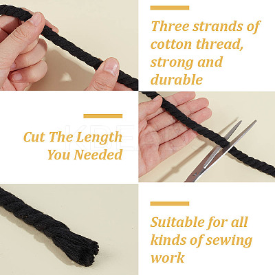 10M 3-Ply Braided Cotton Cord OCOR-HY0001-50-1