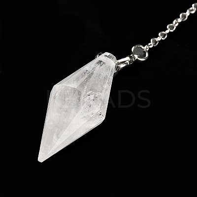 Natural Quartz Crystal Pointed Dowsing Pendulums G-F763-05P-09-1