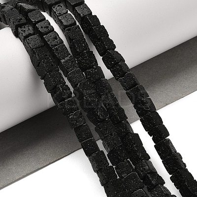 Natural Lava Rock Beads Strands G-G175-E15-01-1
