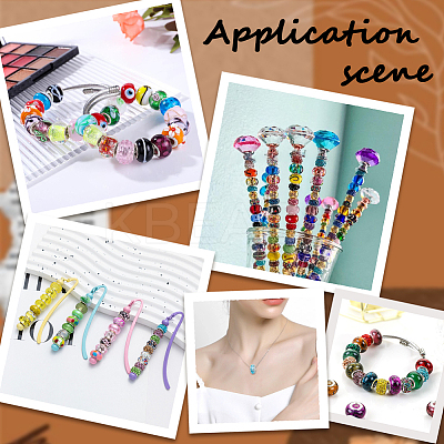 120Pcs Resin European Beads FIND-SP0002-05B-1