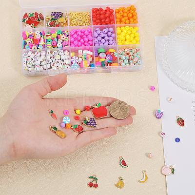 DIY Furit Theme Jewelry Making Finding Kit DIY-CA0005-41-1