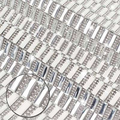 Glitter Resin Hotfix Rhinestone(Hot Melt Adhesive On The Back) DIY-WH0162-54-1