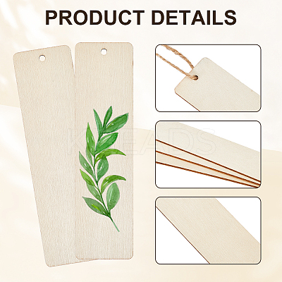 DIY Wood Bookmarks Making Kits WOOD-SP0001-21C-1