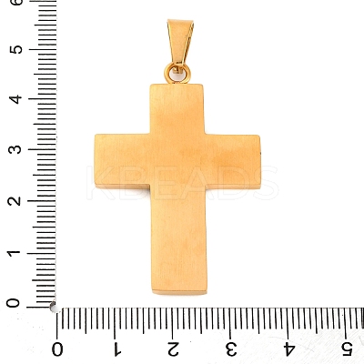 304 Stainless Steel Enamel Pendants STAS-P372-03G-1