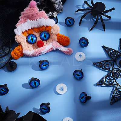 20 Sets Luminous Plastic Safety Craft Eye DIY-PH0022-63C-1