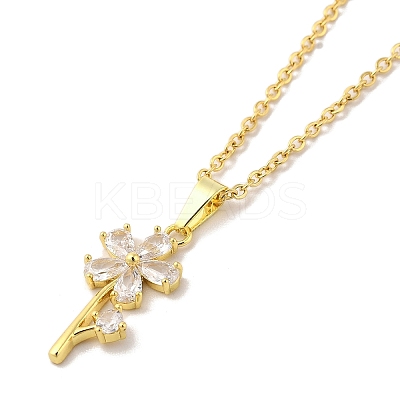 304 Stainless Steel Pendant Necklaces NJEW-U002-16G-01-1