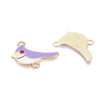 Alloy Enamel Connector Charms PALLOY-Q467-02G-03-1