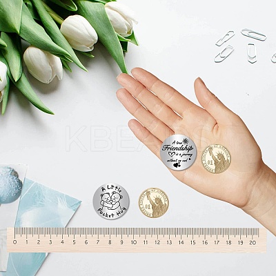 201 Stainless Steel Commemorative Coins AJEW-CN0002-05F-1