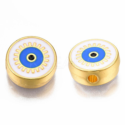 Rack Plating Alloy Enamel Pendants PALLOY-N172-067-1