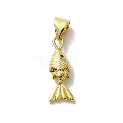 Brass Micro Pave Cubic Zirconia Pendants KK-H487-23G-01-1