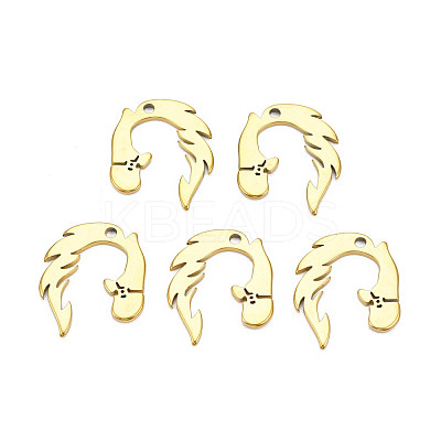 Ion Plating(IP) 201 Stainless Steel Pendants STAS-T063-177G-1
