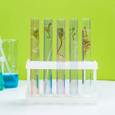 8Pcs 4 Colors Transparent Acrylic Test Tube AJEW-OC0003-95-1
