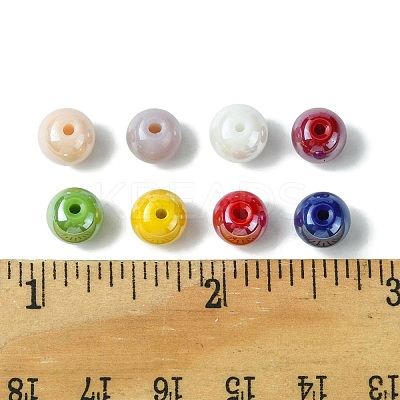 160Pcs 8 Colors Electroplate Opaque Glass Beads Strands GLAA-FS0001-74-1