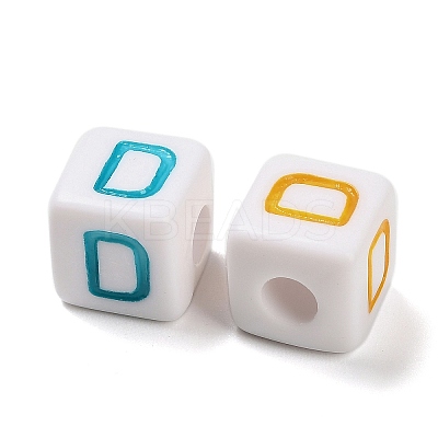 Opaque Acrylic Beads OACR-I022-01D-1