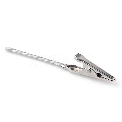 Iron Alligator Clips X-AJEW-R060-03P-1