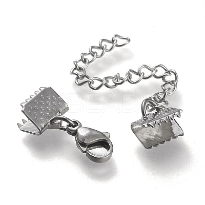 Tarnish Resistant 304 Stainless Steel Curb Chain Extender LS-STAS-K195-25P-06-1