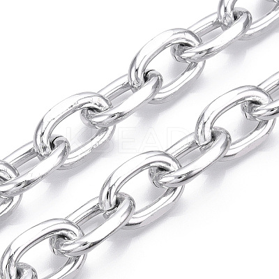 Aluminum Faceted Cable Chain CHA-N003-32S-1