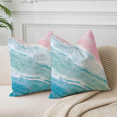 Square Polyester Pillow Case AJEW-WH20080-67A-1
