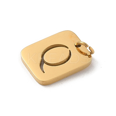 304 Stainless Steel Charms STAS-R001-01G-Q-1