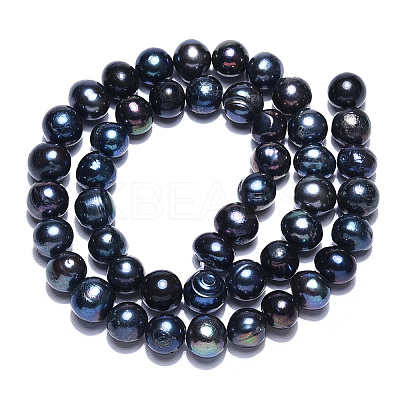 Natural Cultured Freshwater Pearl Beads Strands PEAR-N013-07G-1