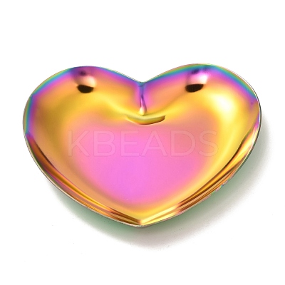 Heart 430 Stainless Steel Jewelry Display Plate STAS-P289-02MC-1