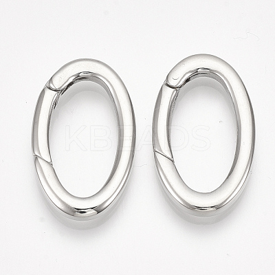 Non-Tarnish 304 Stainless Steel Spring Gate Rings STAS-S079-87-1