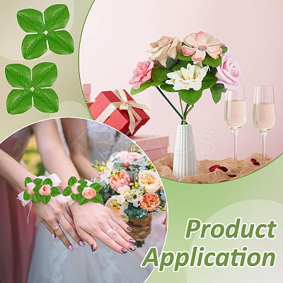 1000Pcs Silk Artificial Leaf AJEW-BC0009-98B-1