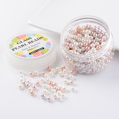Glass Pearl Bead Sets HY-JP0001-02-A-1