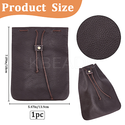 Cowhide Coin Wallets AJEW-WH20002-33B-01-1